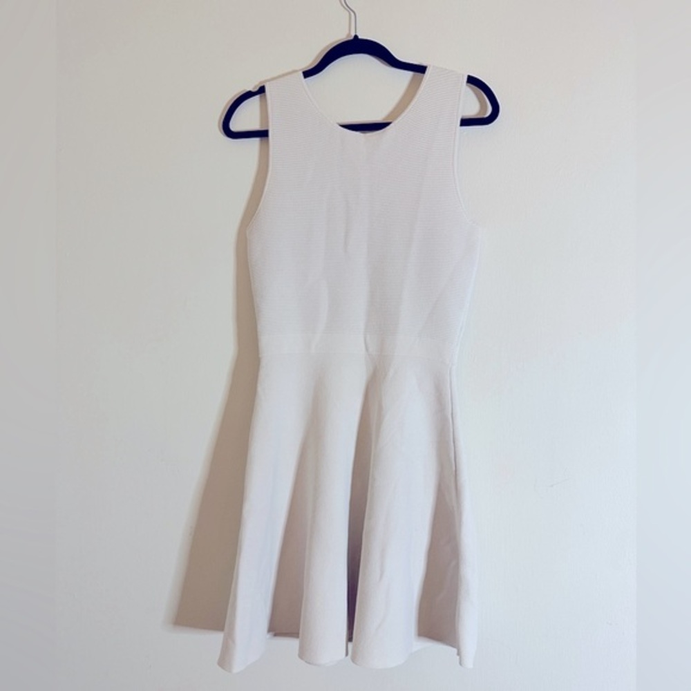Women’s Theory Fit and Flare Style White Dress in size Medium
